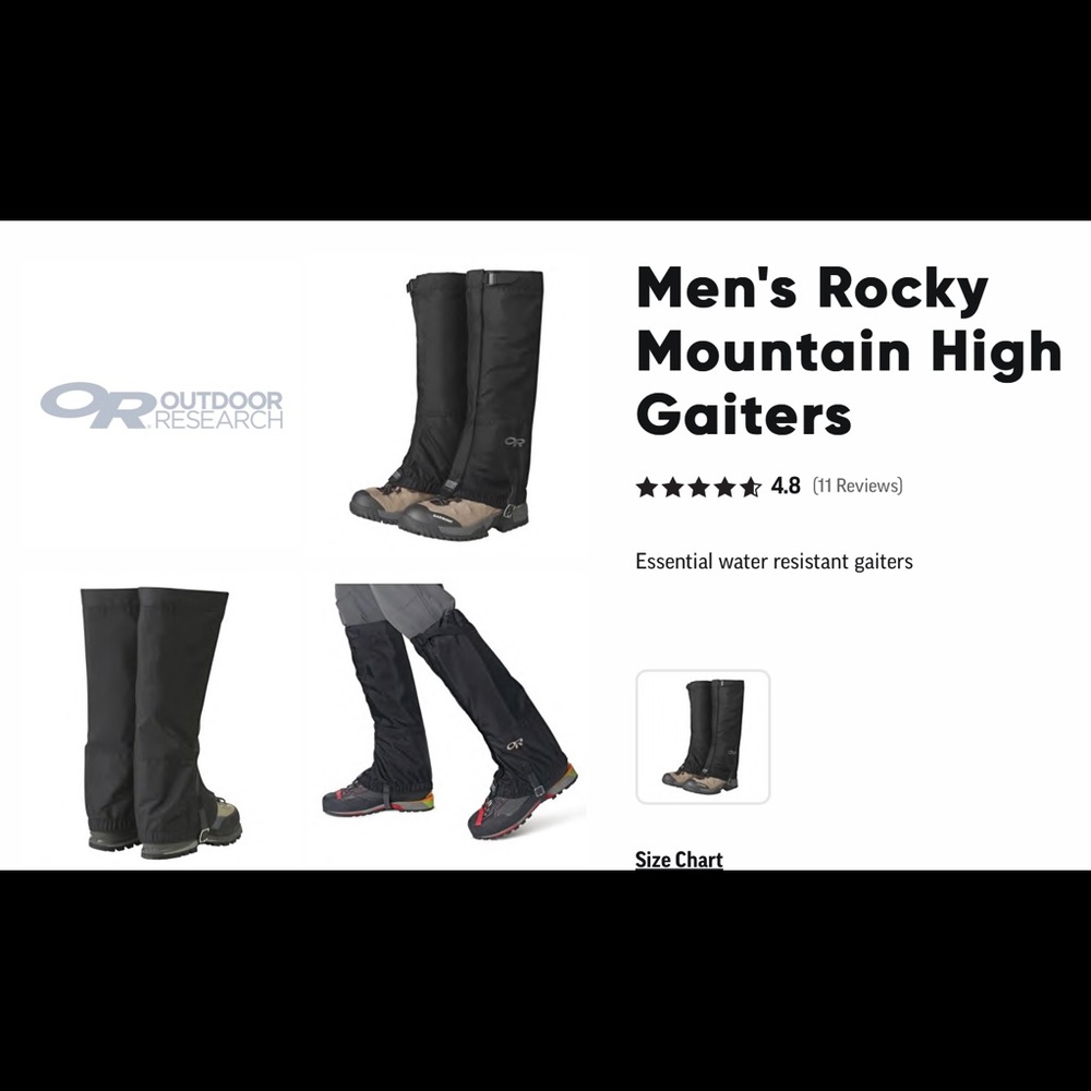 Outdoor Research Rocky Mountain High Gaiters - L